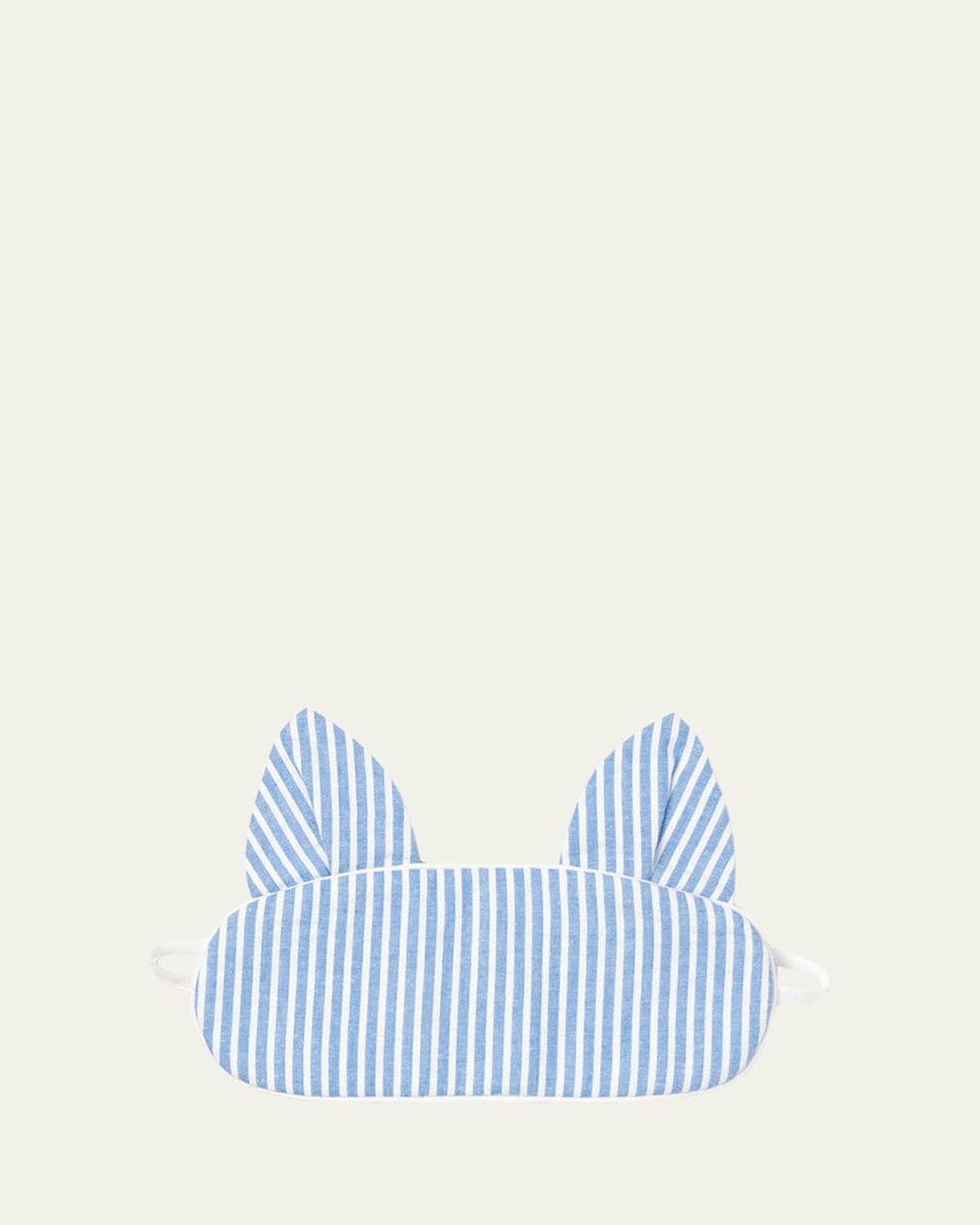Kids' Kitty Seersucker Eye Mask